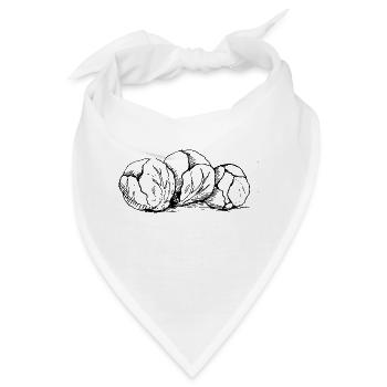 Tag des Rosenkohls - Bandana - Weiß - Vorne