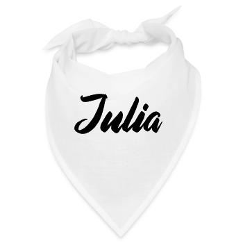 julia name - Bandana - Weiß - Vorne