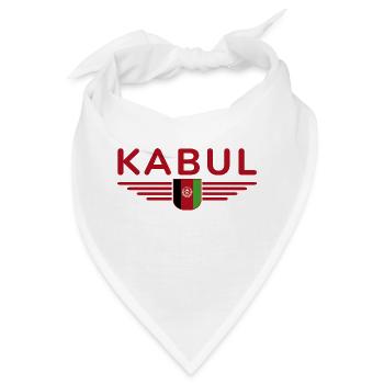 Kabul Design – Herz Afghanistans - Bandana - Weiß - Vorne