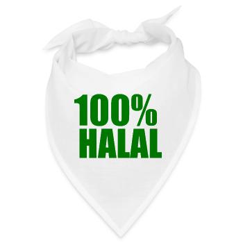 Halal - Bandana - Weiß - Vorne