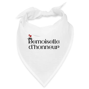 Brautjungfer - Bandana - Weiß - Vorne