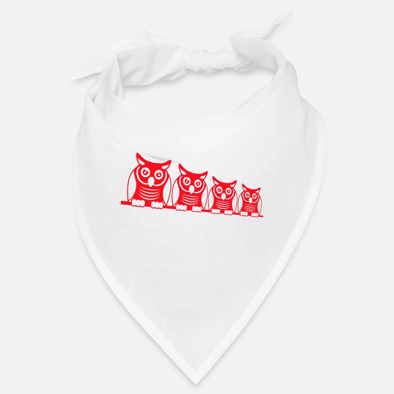 4 Owls Bird Four Friends Row Eagle Owl Crew Team Cute Bandana