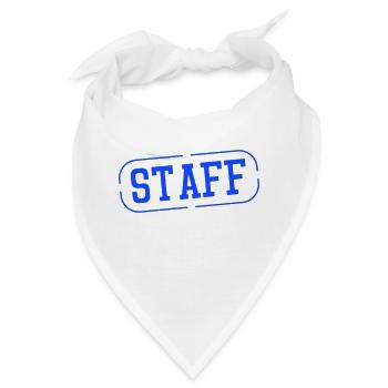 staff - Bandana - Weiß - Vorne