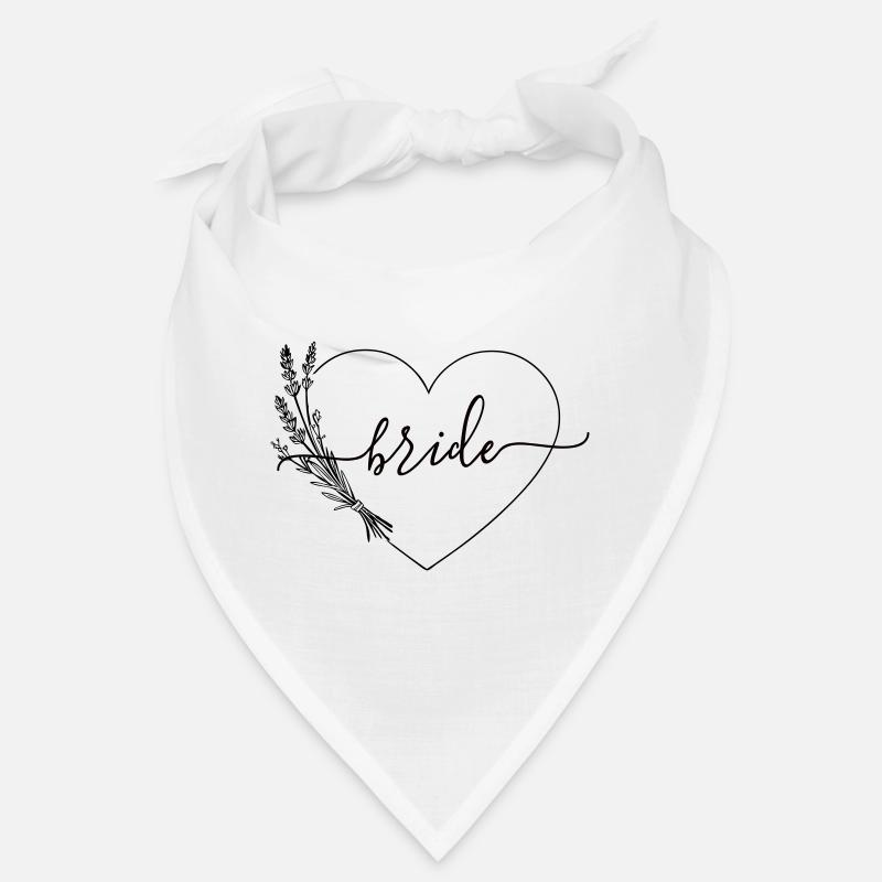 Team Bride Herz Wildblumen Bandana