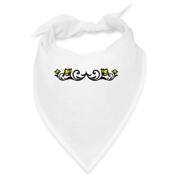 Floral Element - Bandana - Weiß - Vorne