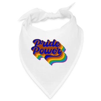Pride Power LGBTQ+ Pride & Diversität - Bandana - Weiß - Vorne