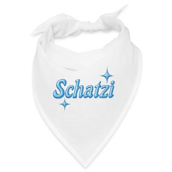 schatzi / Y2K-Design / blau - Bandana - Weiß - Vorne