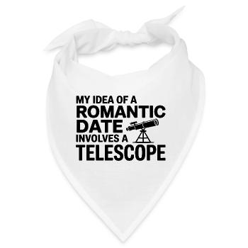 Sternbeobachtung Date Night Idee Astronomie - Bandana - Weiß - Vorne