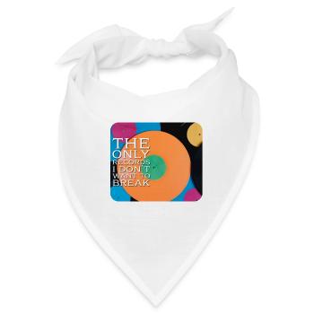 The only records I dont want to break - Bandana - Weiß - Vorne
