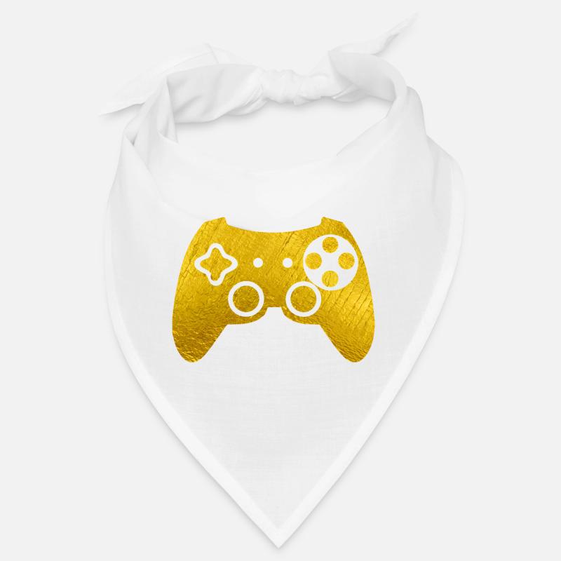 Manette de jeu dorée Bandana