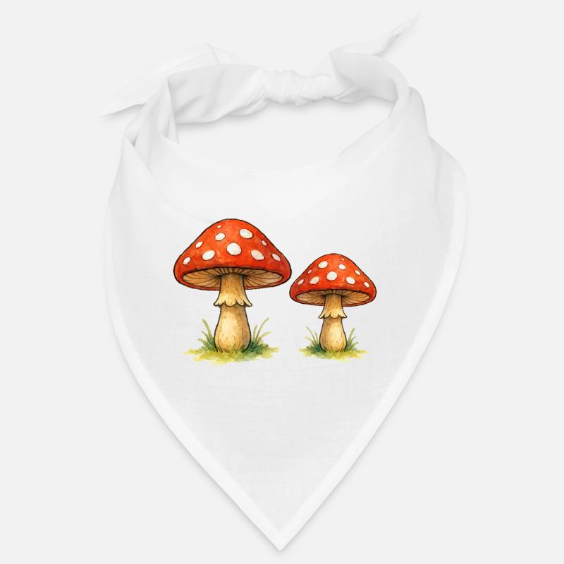 Red toadstools in the grass Bandana