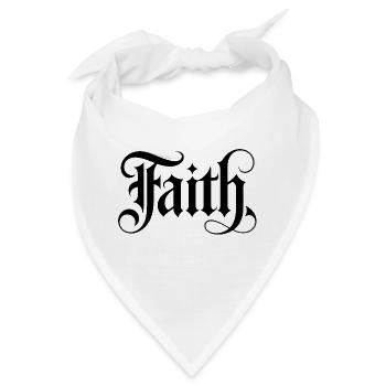Glaube - stoisches römisches Design - Bandana - Weiß - Vorne