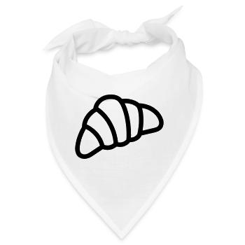 Halbmond - Bandana - Weiß - Vorne