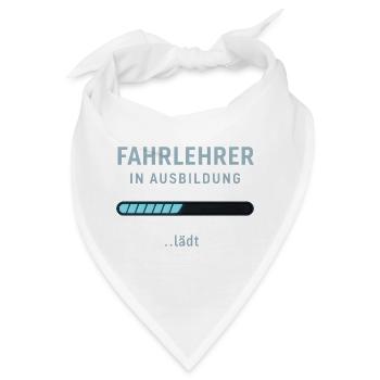 Fahrlehrer in Ausbildung - Bandana - Weiß - Vorne