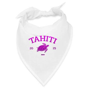 Tahiti - Turtle - French Polynesia - Schildkröte - Bandana - Weiß - Vorne