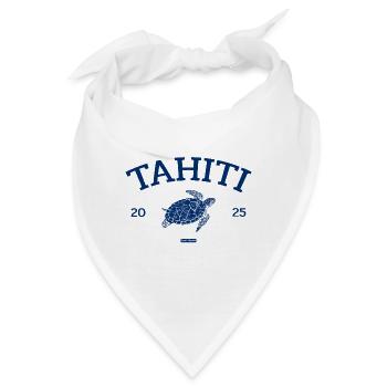 Tahiti - Turtle - French Polynesia - Schildkröte - Bandana - Weiß - Vorne