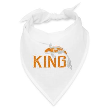 Koi King Bold Pond Owner Aquatic Hobby Master - Bandana - Weiß - Vorne