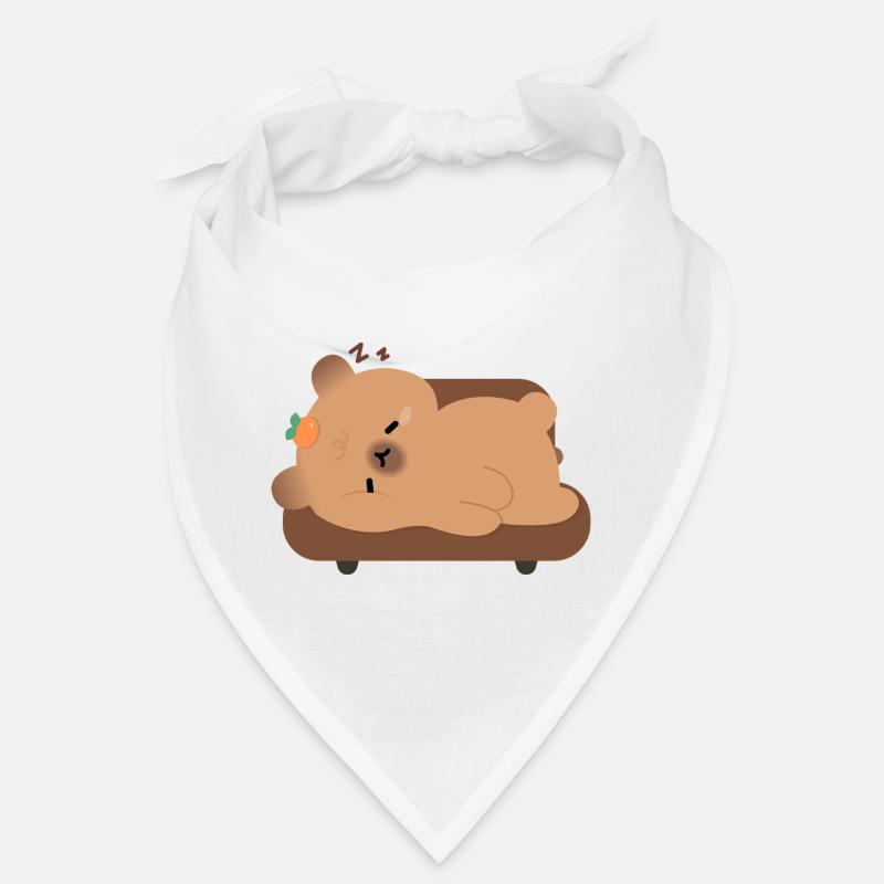 Capybara fatigué et endormi Bandana