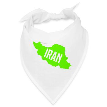 Iran Land Country - Bandana - Weiß - Vorne