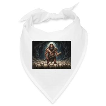 Odysseus: Flucht aus der Höhle des Zyklopen - Bandana - Weiß - Vorne