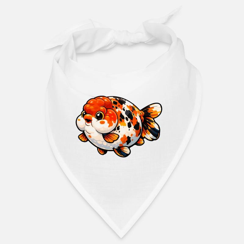 High Quality Calico Ranchu Goldfish Bandana