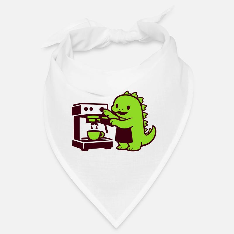 Le Mignon Dragon du Café - Bandana - blanc