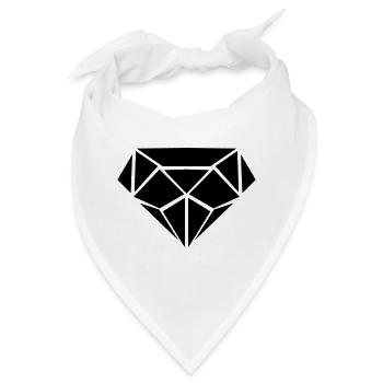 Diamant - Bandana - Weiß - Vorne