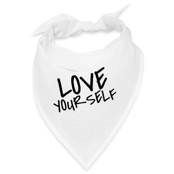 Love Your Self | Selflove Shirt - Bandana - Weiß - Vorne