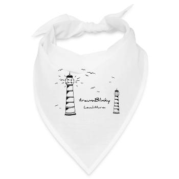 traumBlinky Leuchtturm - by heavenlygoods - Bandana - Weiß - Vorne
