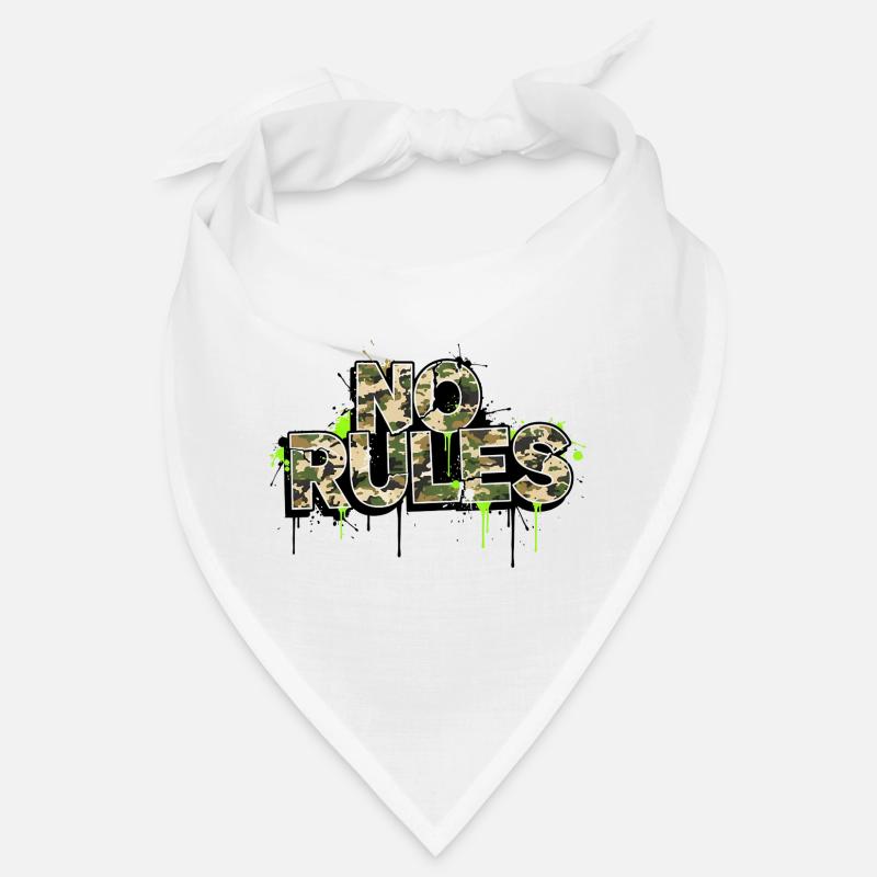 No Rules Camouflage Graffiti  Bandana