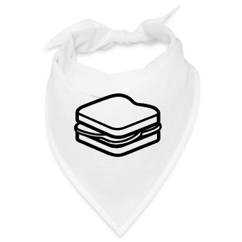 Sandwich - Bandana - Weiß - Vorne