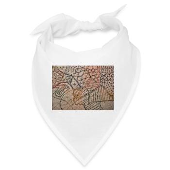 Farblinien Netzkunst - Bandana - Weiß - Vorne