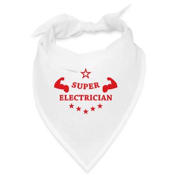 Superelektriker: Der Held des Stromnetzes - Bandana - Weiß - Vorne
