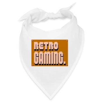 Retro-Gaming-Pixelkunst - Bandana - Weiß - Vorne