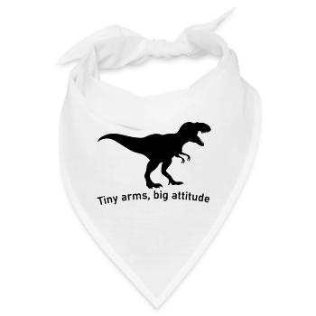 Kleine Hände großes Ego großer Dinosaurier T-Rex - Bandana - Weiß - Vorne