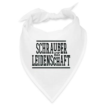 Schrauber Spruch  - Bandana - Weiß - Vorne