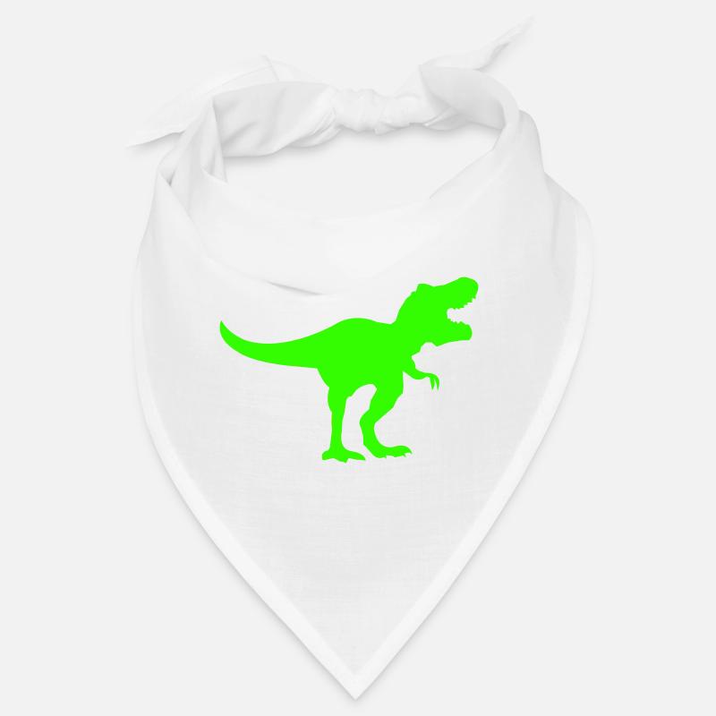 Silhouette de Dino Rex Vert Bandana
