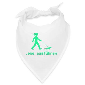 exe ausführen Sys ADMIN Systemadministrator Nerd - Bandana - Weiß - Vorne