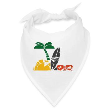 Urlaub am Meer - Bandana - Weiß - Vorne