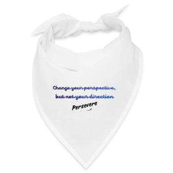 Ändere deine Perspektive, nicht deine Richtung | Insp - Bandana - Weiß - Vorne