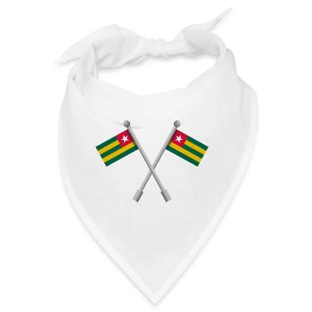 Togolesische Flagge - Bandana - Weiß - Vorne