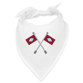 Arkansas-Flagge - Bandana - Weiß - Vorne