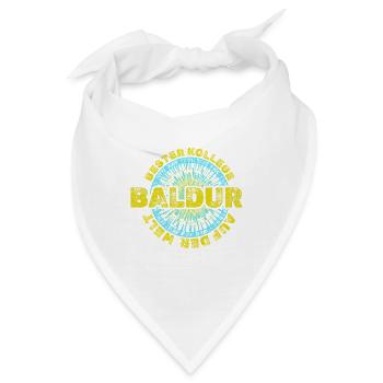 Baldur Bester Kollege Vintage Logo - Bandana - Weiß - Vorne