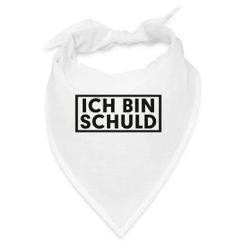 ICH BIN SCHULD - Bandana - Weiß - Vorne