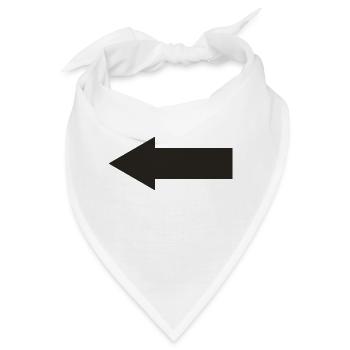 pfeil nach links - Bandana - Weiß - Vorne