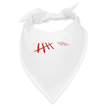 zählen - Bandana - Weiß - Vorne