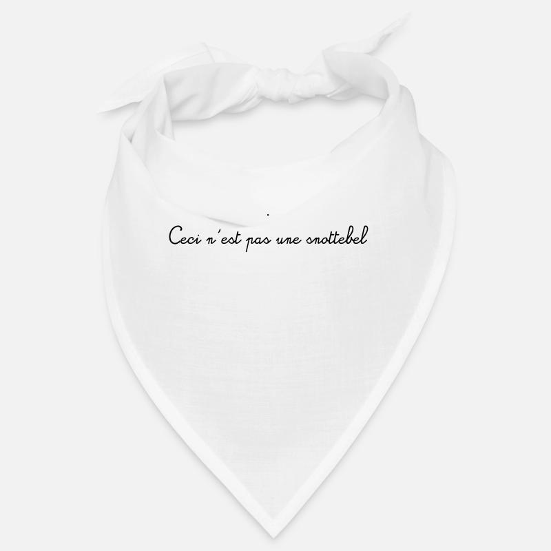 Humour à la belge (3) - Bandana - blanc