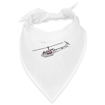 Bell UH1D - SAR / Notarzt - Bandana - Weiß - Vorne
