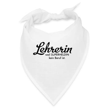 Lehrerin - Bandana - Weiß - Vorne