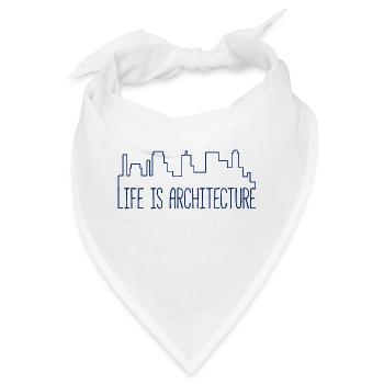 Architekt / Architektur: Life Is Architecture - Bandana - Weiß - Vorne